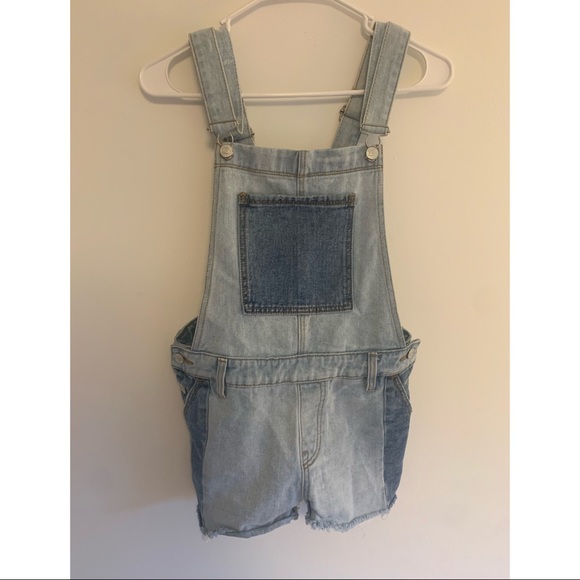 Denim Short Overalls - Picture 1 of 3